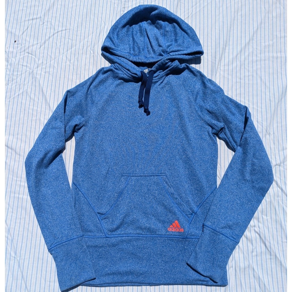 Adidas Mens Womens Unisex Size‎ Small Blue Hoodie Pullover